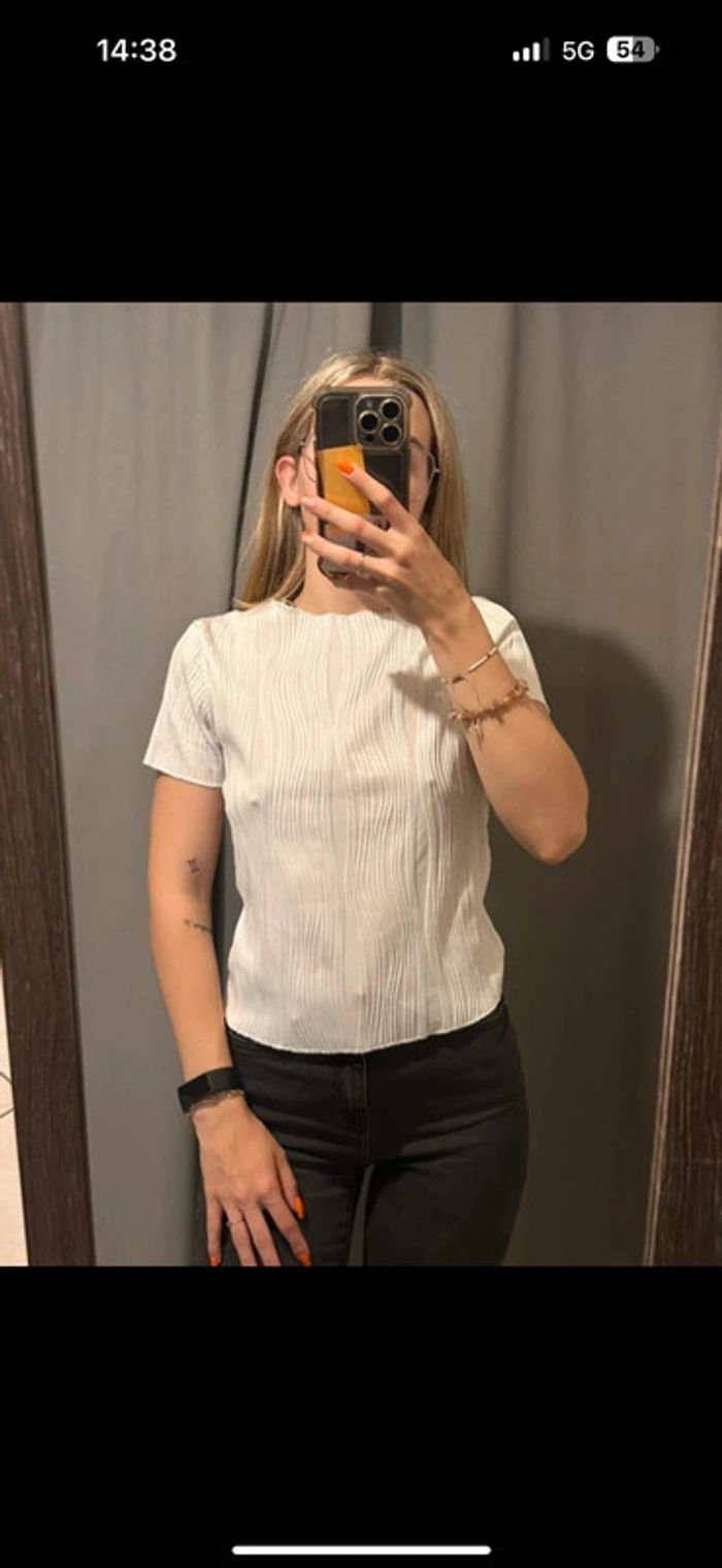 T-shirt blanc Shein S