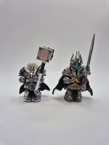 Figurines type lego Arthas et Le Roi Liche World Of Warcraft