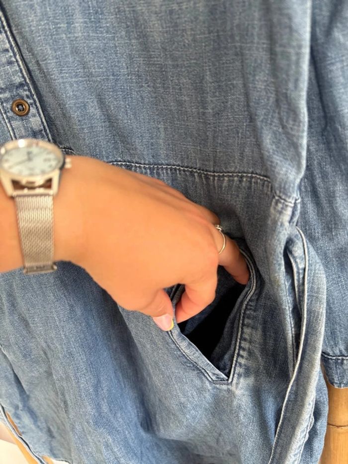 Robe en jean col V - EDC taille S - photo numéro 3