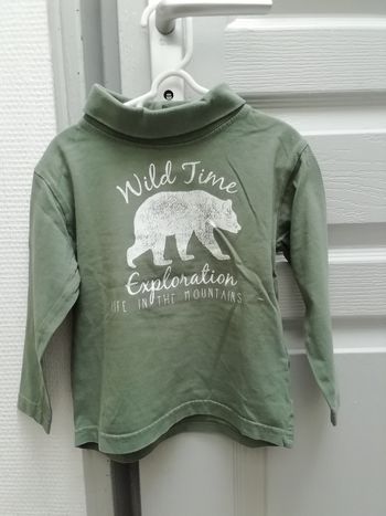 Vends sous pull vert.