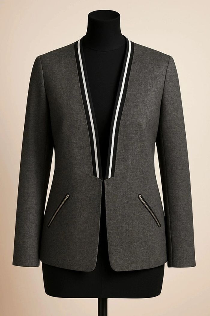Veste Kiabi grise - photo numéro 3