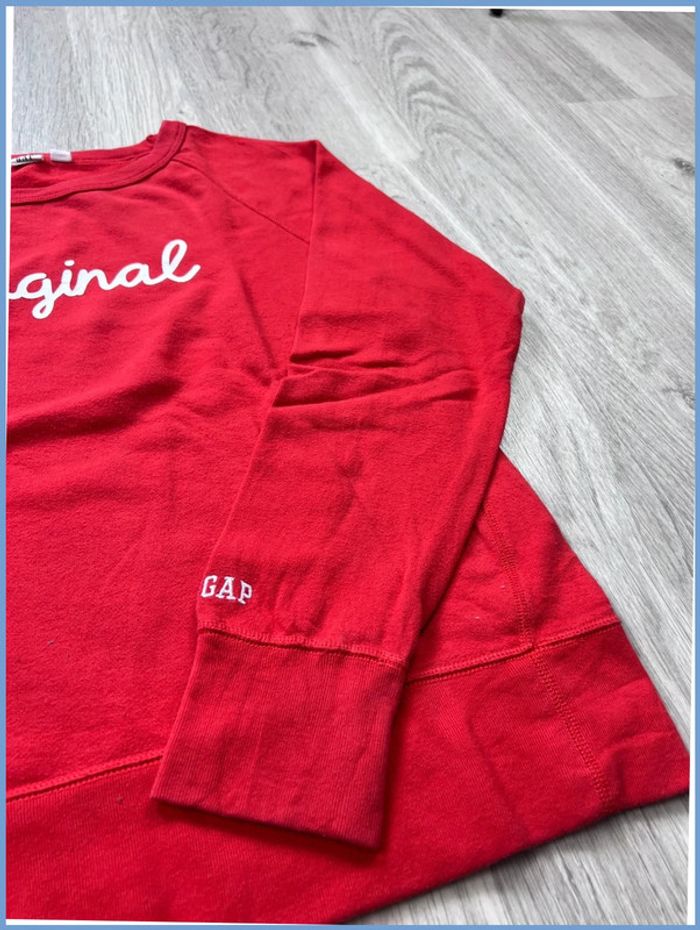 Pull GAP Rouge avec logo brodé Taille S - photo numéro 12