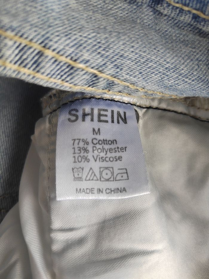 Jean Mom Destroy Shein – Délavage Clair – Taille M – Très Bon État - photo numéro 8