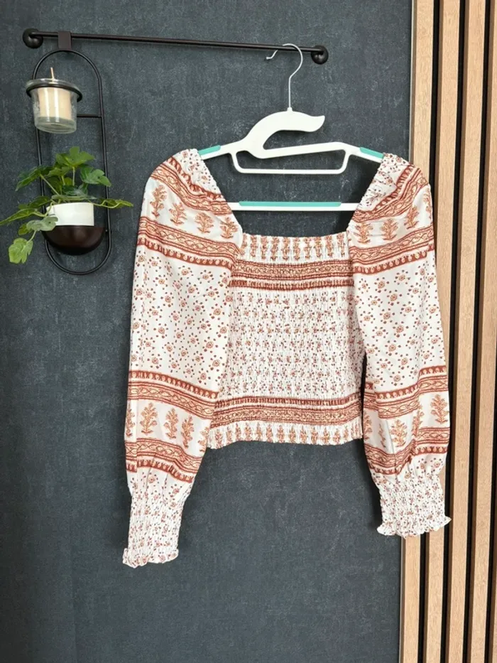 Blouse bohème Shein manches longues - Taille S - photo numéro 2