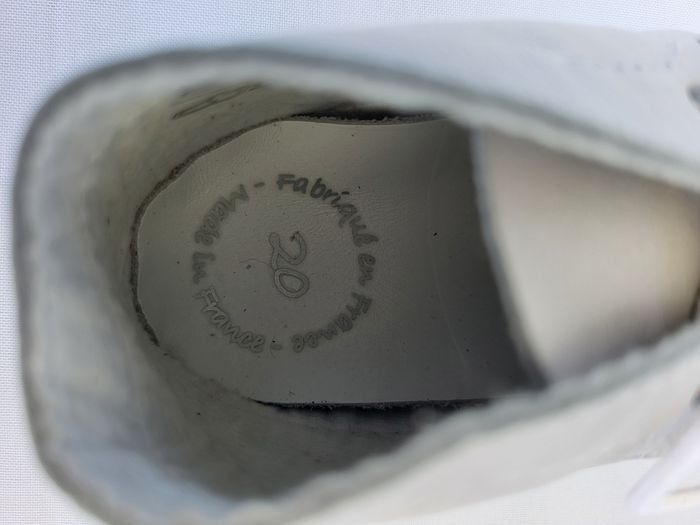 Chaussures basket bébé garçon en cuir gris Point 20 Made in France 🇨🇵 - photo numéro 3