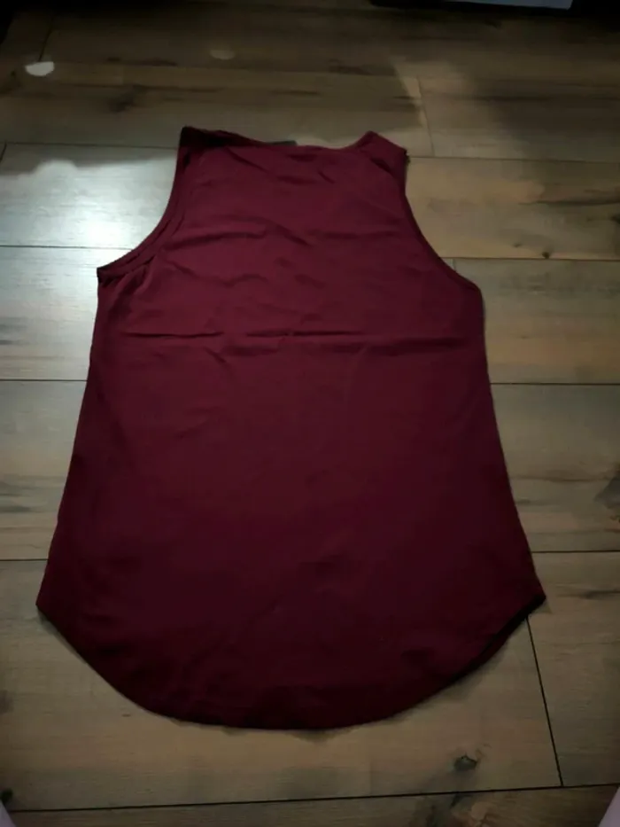 Débardeur bordeaux uni homme XL - photo numéro 2