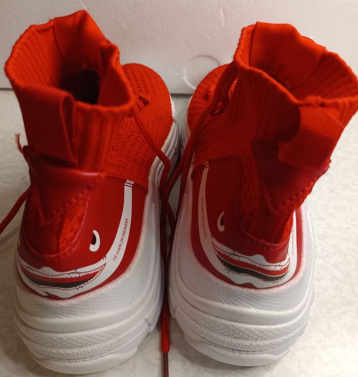 Sneakers DB Shark homme Basso Exclusive rouge taille 39 avec lacets - photo numéro 3