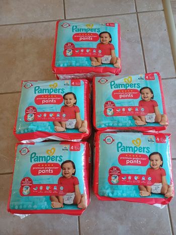 155 couches pampers premium protection pants taille 4