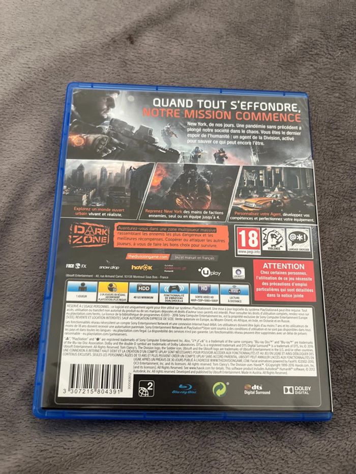 Jeu ps4 Tom Clancy’s The Division - photo numéro 2