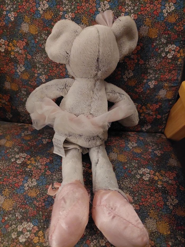 #01 - Doudou et compagnie - peluche souris ballerine avec tutu rose - photo numéro 3