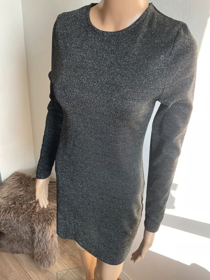 Robe moulante pailletée H&M - Taille 34 - photo numéro 2