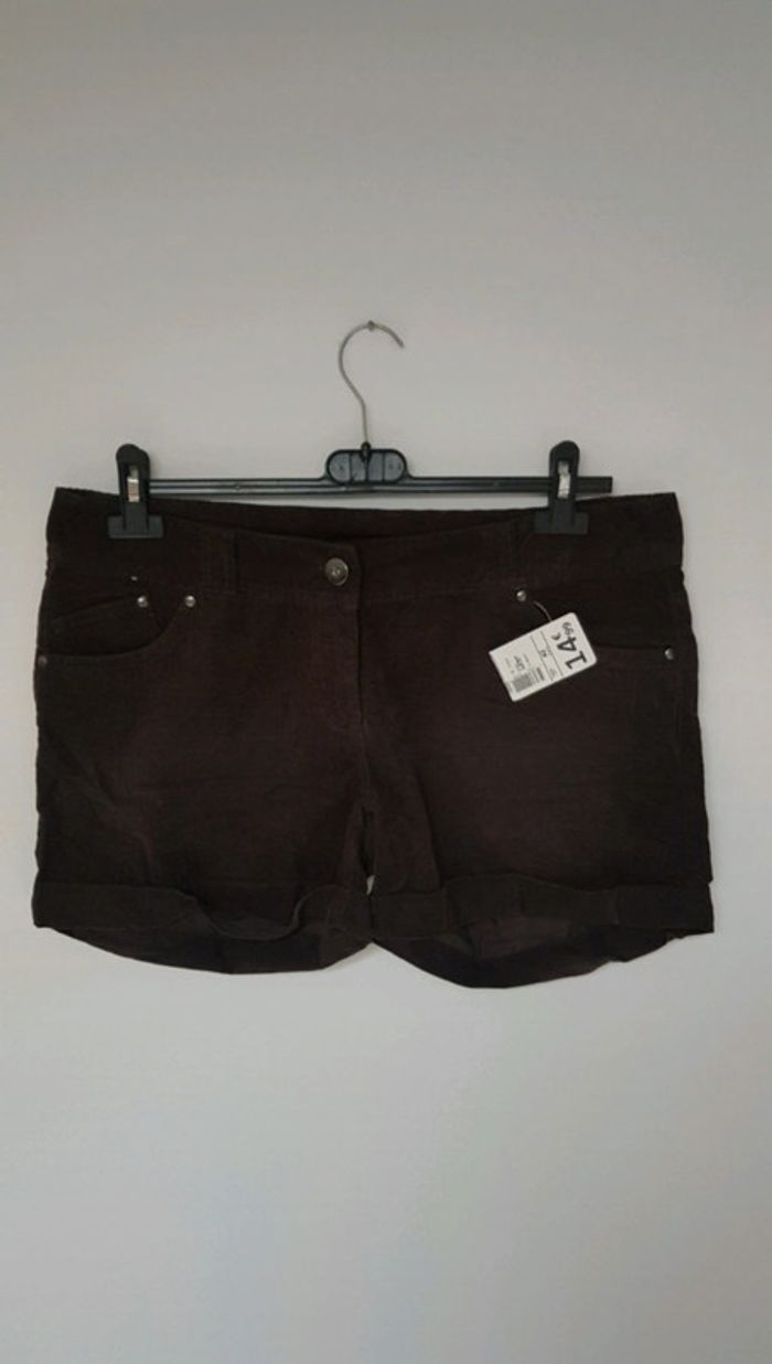 Short marron Kiabi neuf 42