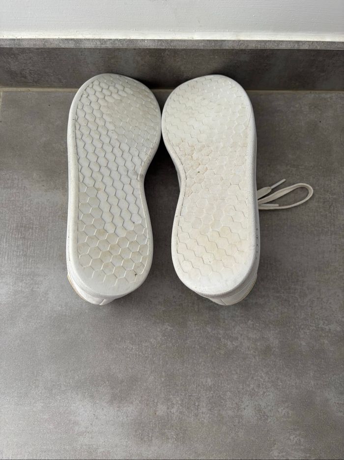 Adidas - basket blanches et vertes T35 - photo numéro 5