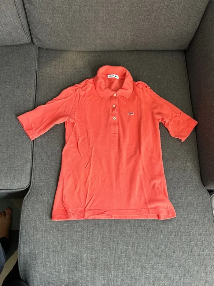 Polo Lacoste femme, manche 3/4, taille 36