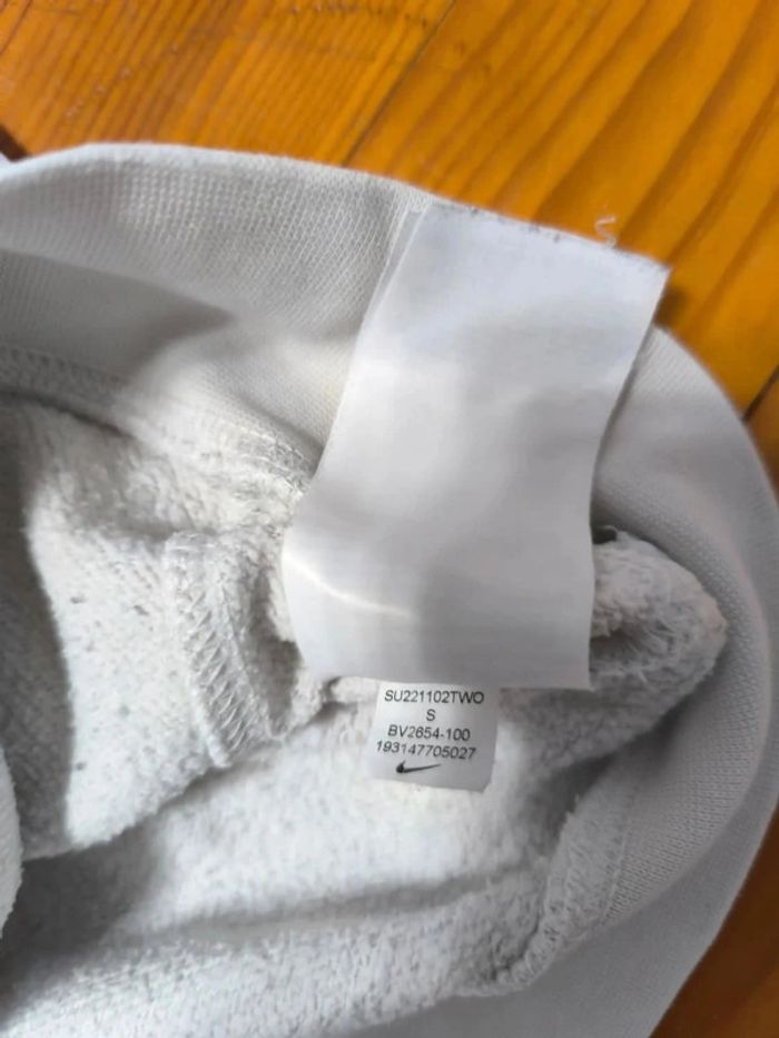 Sweat à capuche Nike - Blanc - Logo Brodé - Taille S - photo numéro 6