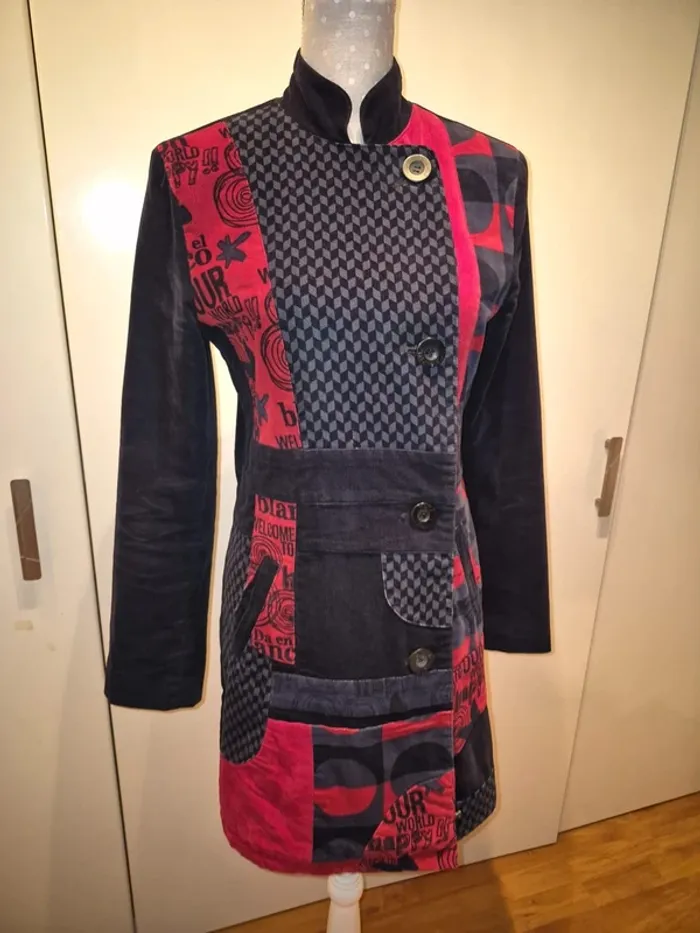 Manteau velour desigual - photo numéro 2