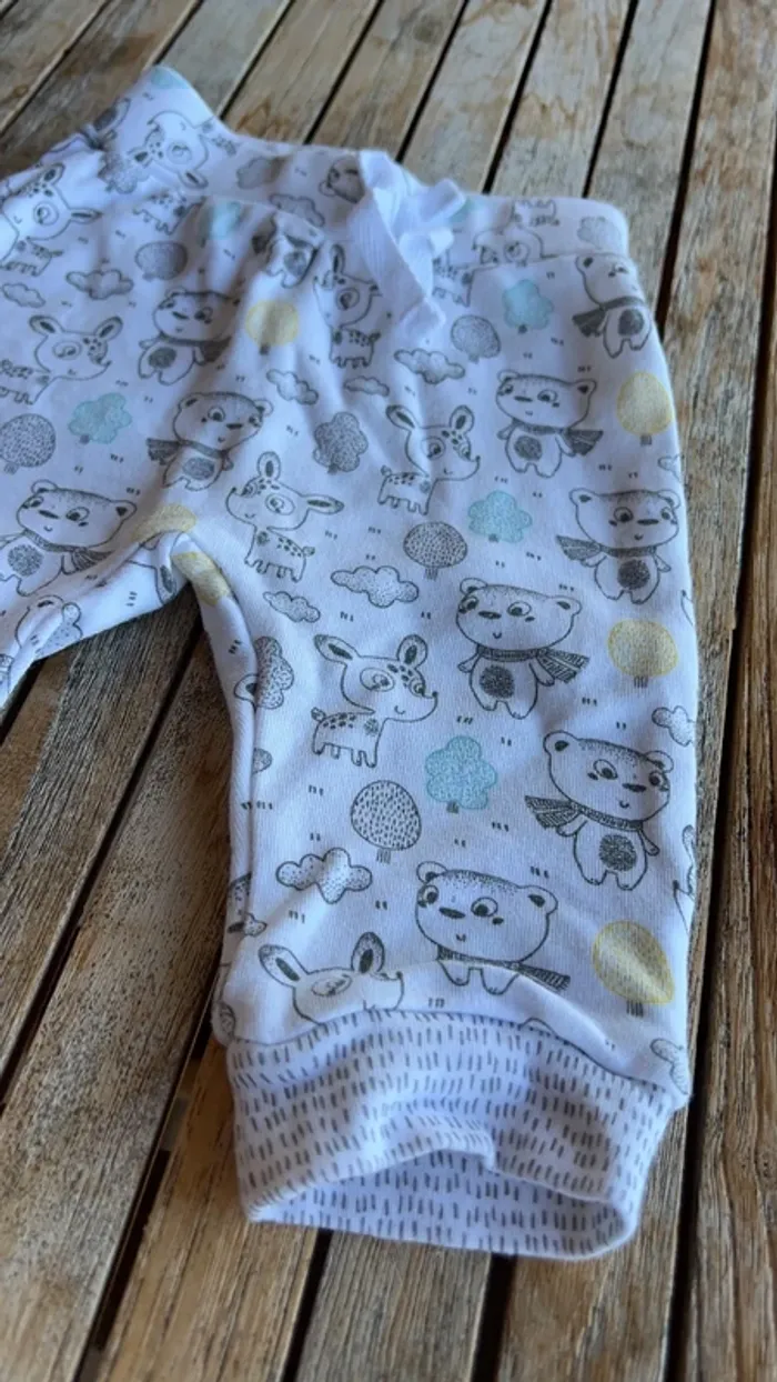 Pantalon souple en coton bébé- 1 mois - photo numéro 3