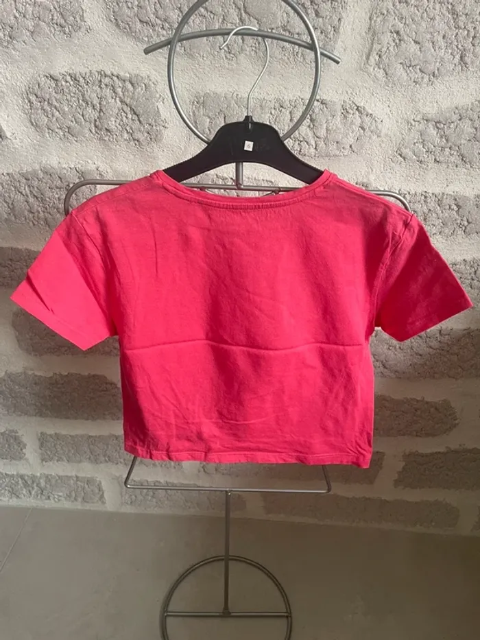 Tee shirt fille croc top cœur multicolor 6 ans la halle - photo numéro 3