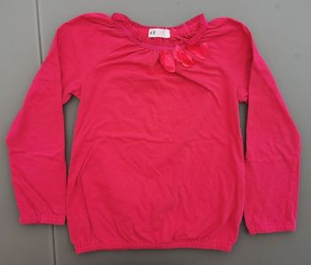 Tee-shirt ML blouse 6 - 8 ans fille H&M