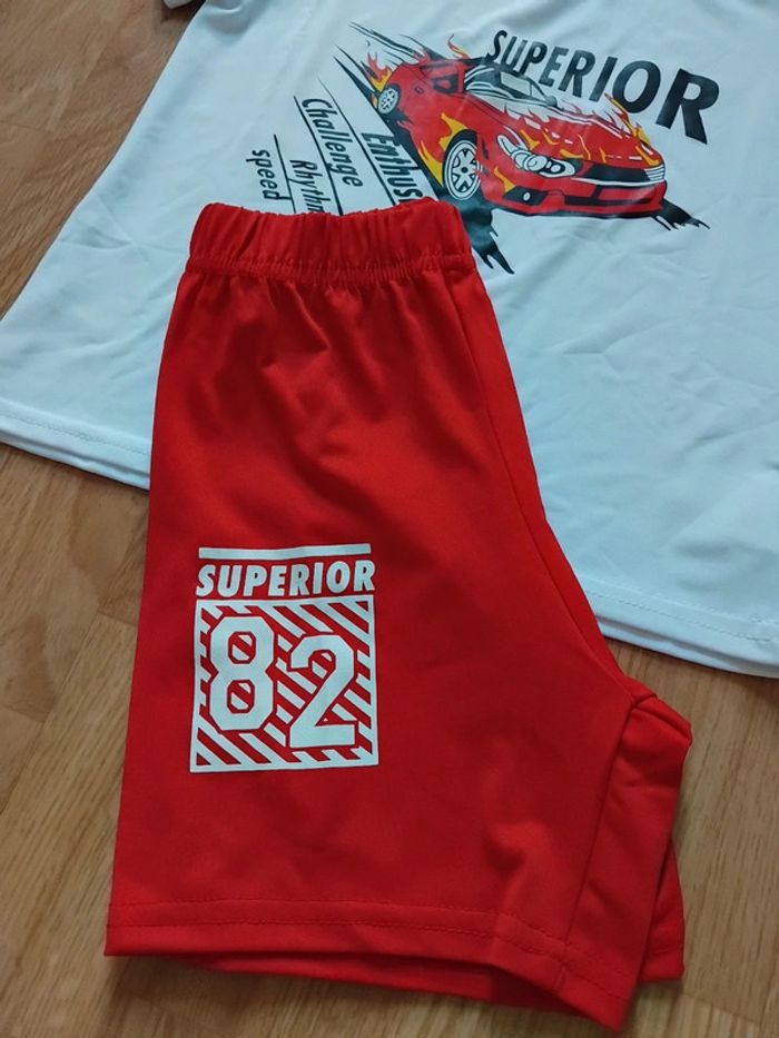 Ensemble shorts garçon neuf taille 4/5ans - photo numéro 8