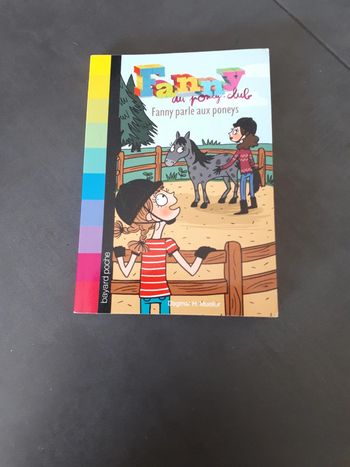 Livre Fanny au poney club, Fanny parle aux poneys