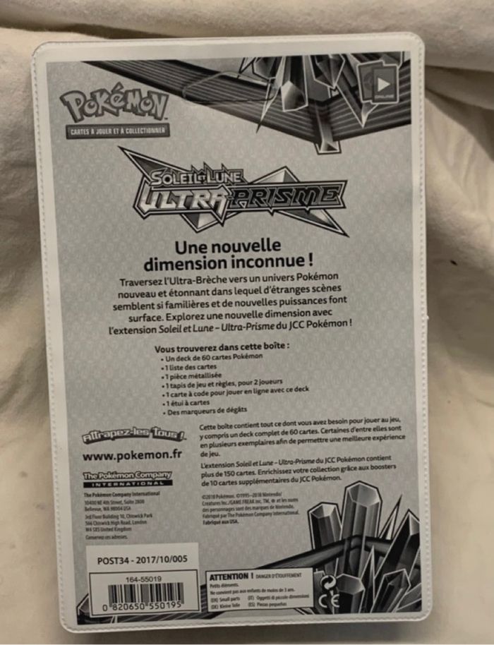 Deck Pokémon S&L Ultra Prisme Carchakrok neuf scellé - photo numéro 4