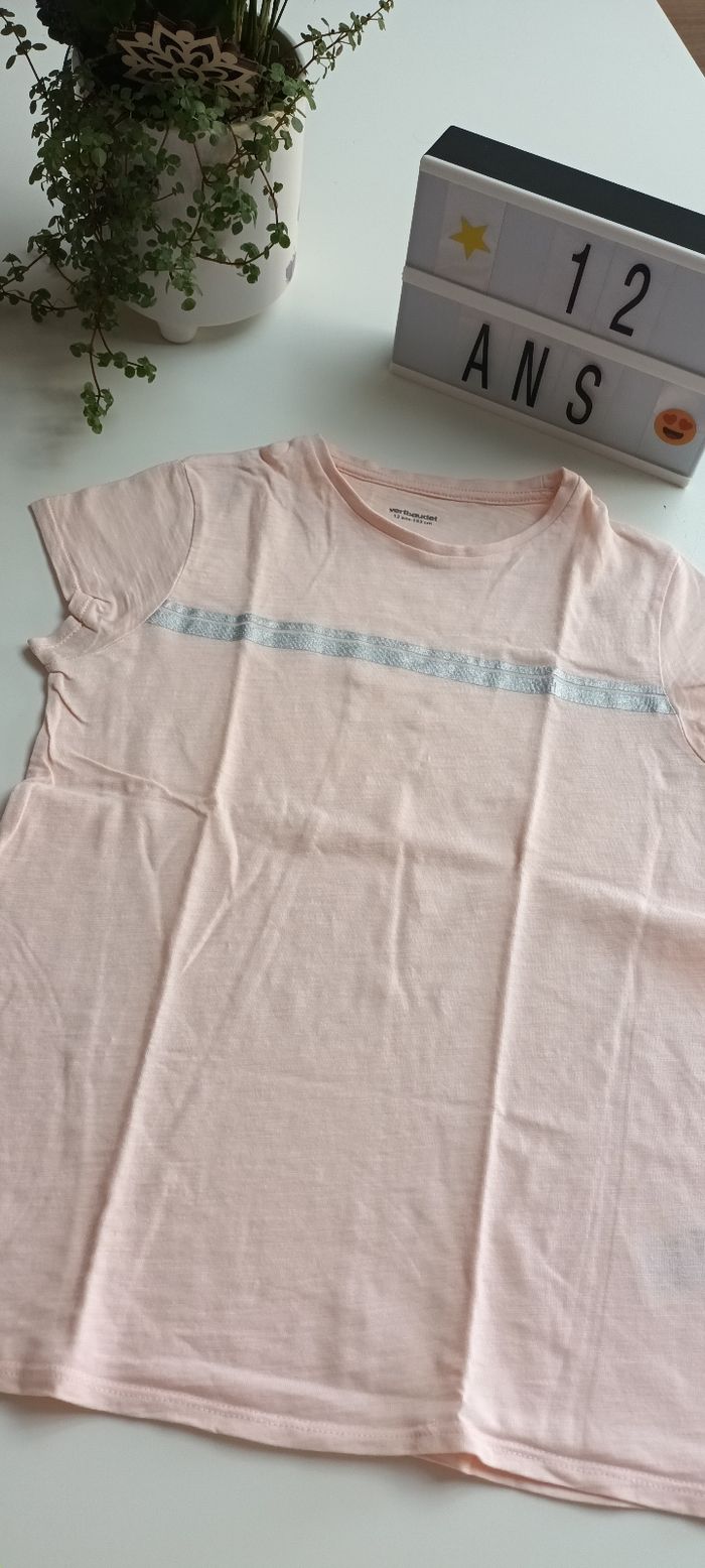 T-shirt rose clair
