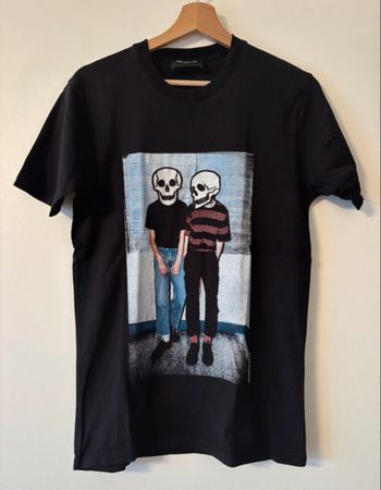 T-shirt The Kooples Paris - XS - Noir imprimé skull 