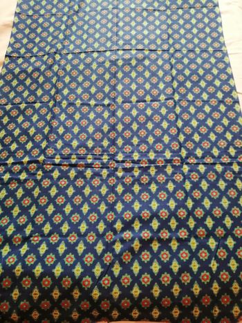 tissu marine imprimé 160 x 77 cm