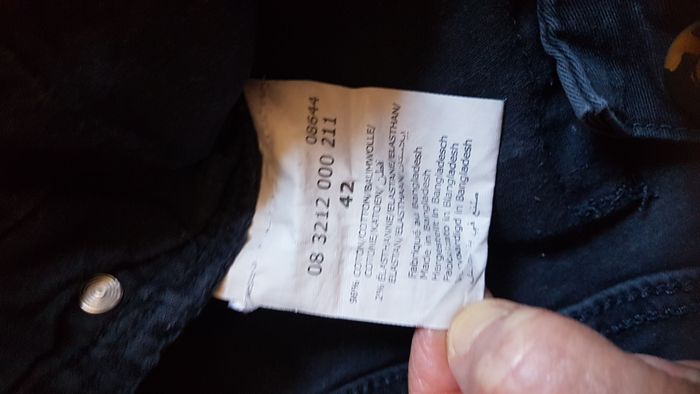 Jeans été homme 42 noir La Halle - photo numéro 3