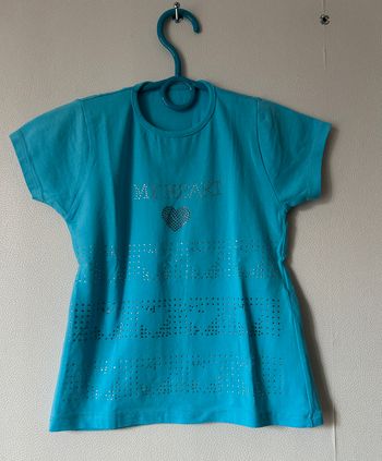 Tee-shirt stretch coeurs en sequins