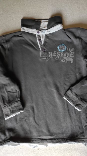 Sweat chemise marine