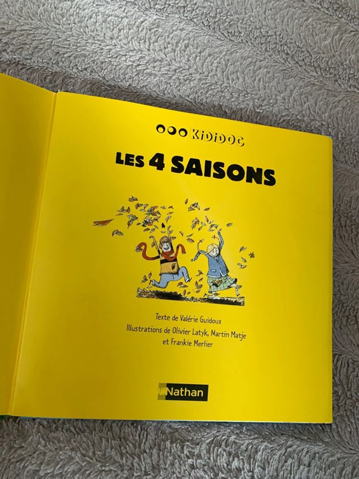 Livre Les 4 saisons, Kididoc, Nathan - photo numéro 2