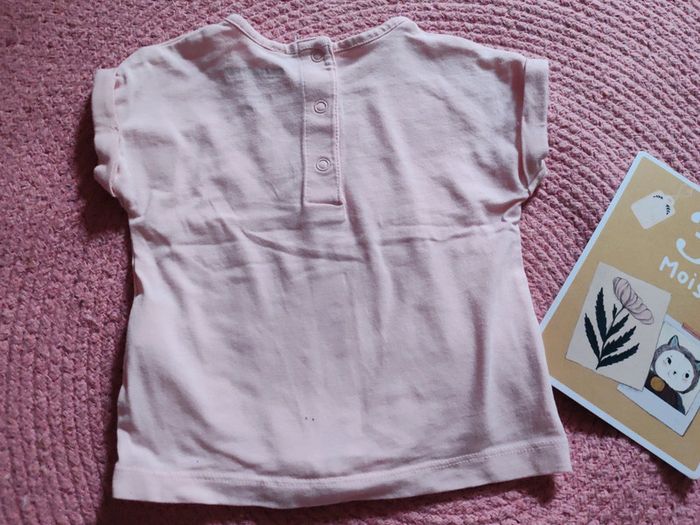Ensemble deux pièces t-shirt et short bébé fille 3 mois - photo numéro 5