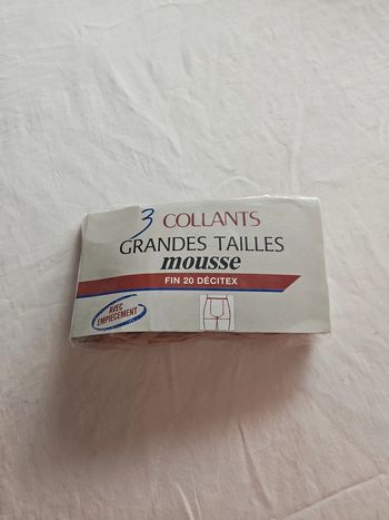 Lot de 3 collants grandes tailles camel- Neuf