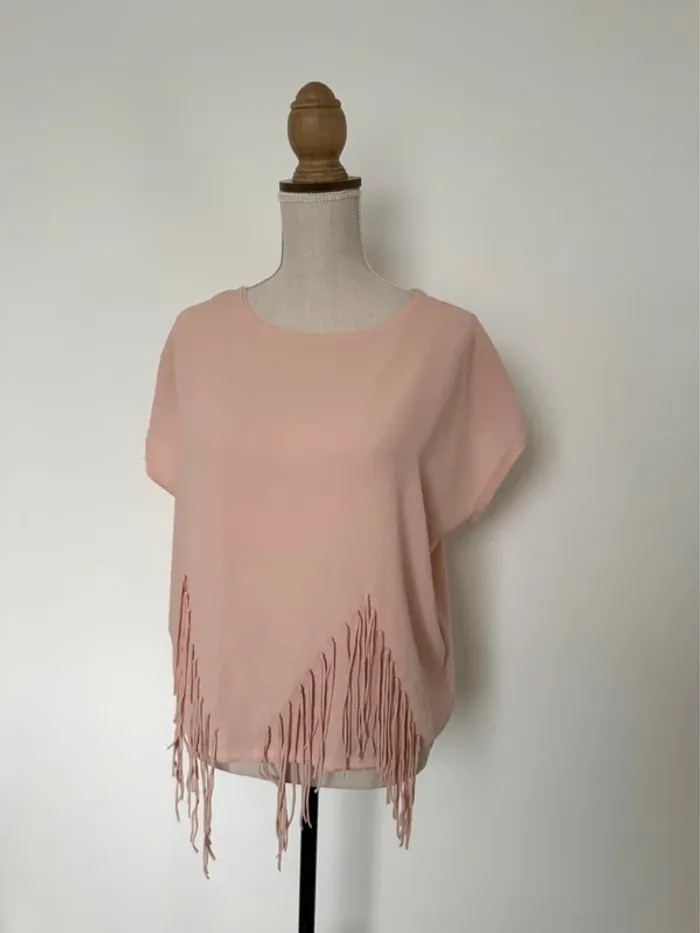 T-shirt haut Zara top maillot camisa S blusa Blouse chemise camicia overhemd folder camicetta