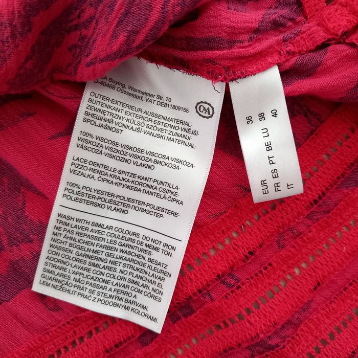 Robe imprimé à bretelles C&A taille 38 - photo numéro 5