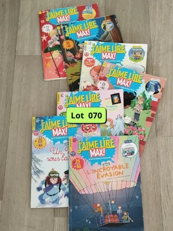 Lot de 7 magazines J’aime Lire Max année 2023-24 L070