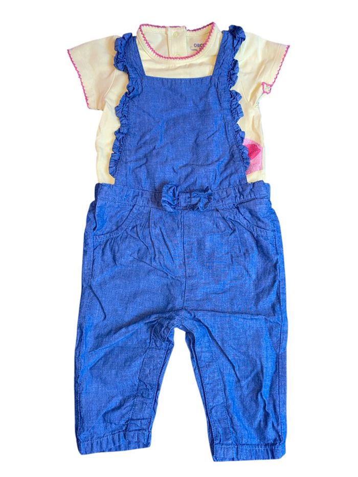 Ensemble salopette tee shirt 9 mois - photo numéro 2