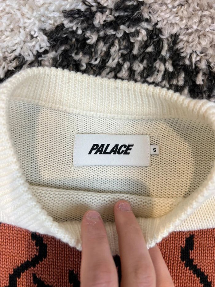 Pull en maille Knit sweat palace bulldog blanc taille S - photo numéro 4