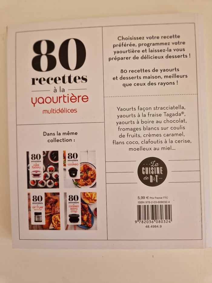 Livre : 80 recettes à la yaourtière Multidélices - photo numéro 3