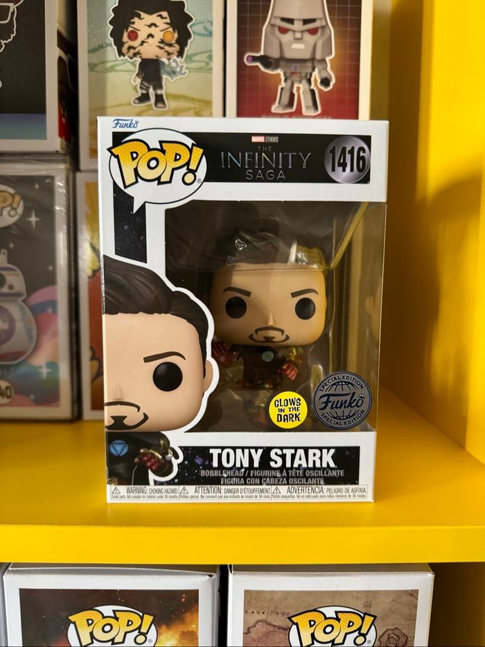 Funko Pop! 1416 - Marvel Studios The Infinity Saga - Tony Stark - Glows In The Dark - Funko Special Edition