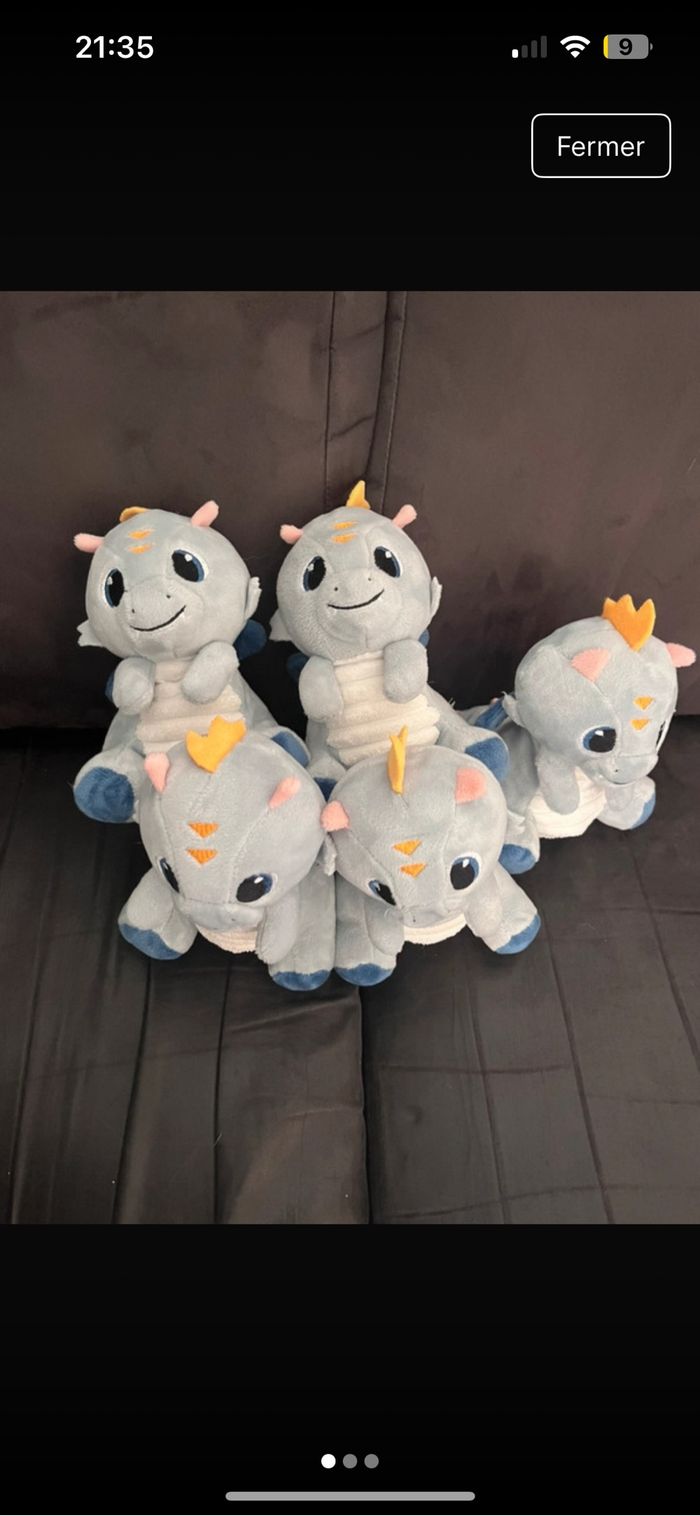 Doudou neuf - dragon Léon