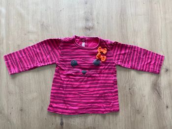 TEE shirt zébré rose