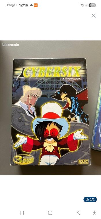 Dvd manga cybersix