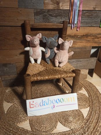 Peluche trio de petits cochons ikea