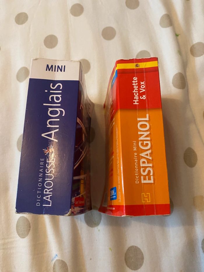 lot de deux dictionnaires espagnol et anglais - photo numéro 2