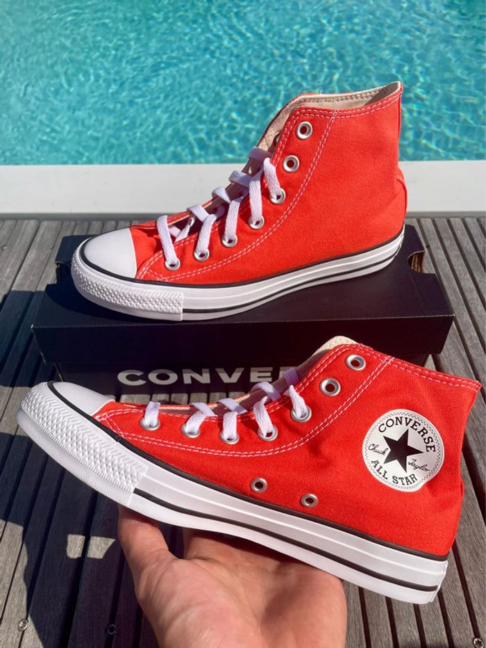 Converse Chuck Taylor glow summer orange vermillon - photo numéro 2