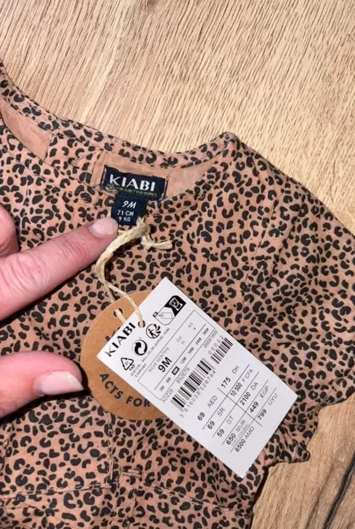 Robe neuve léopard 9 mois - photo numéro 4