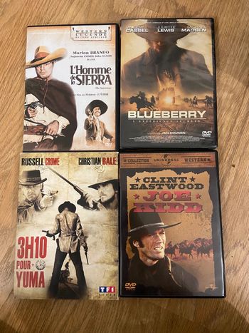 Lot de 4 DVD thème Western
